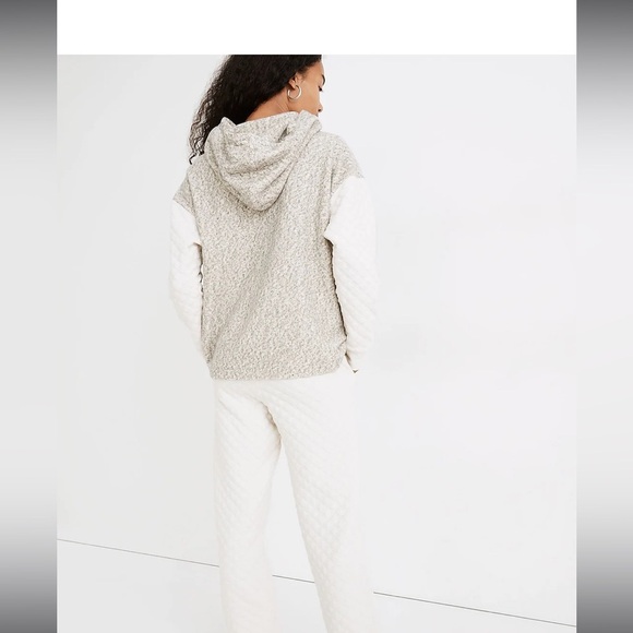 Madewell | Quilted Sleeve Hoodie Sweatshirt - Picture 7 of 7